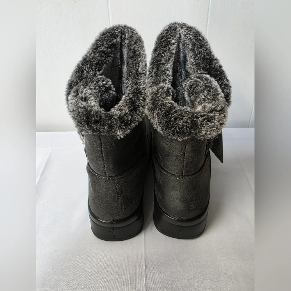 Flexus By Spring Step Istra Waterproof Dark Gray Winter Boots Womens Size 6